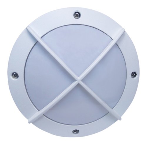 Светильник Ecola B4143S GX53 220В 10Вт Круг с решеткой IP65 Белый фото Светильник Ecola B4143S GX53 220В 10Вт Круг с решеткой IP65 Белый картинка